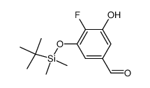 3-(tert-Butyl-dimethyl-silanyloxy)-4-fluoro-5-hydroxy-benzaldehyde Structure