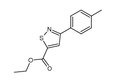 ethyl 3-(p-tolyl)isothiazole-5-carboxylate结构式