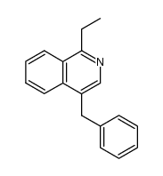 4-benzyl-1-ethylisoquinoline Structure