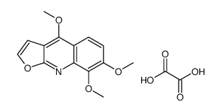 oxalic acid,4,7,8-trimethoxyfuro[2,3-b]quinoline Structure