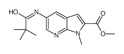 Methyl 5-[(2,2-dimethylpropanoyl)amino]-1-methyl-1H-pyrrolo[2,3-b ]pyridine-2-carboxylate Structure