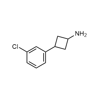 3-(3-Chlorophenyl)cyclobutan-1-amine Structure