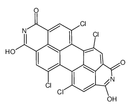 5,6,12,13-tetrachloroanthra(2,1,9-def:6,5,10-d'e'f')diisoquinoline-1,3,8,10(2H,9H)-tetrone Structure
