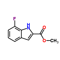 7-氟-1H-吲哚-2-羧酸甲酯结构式