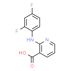 2-(2,4-Difluoro-phenylamino)-nicotinic acid Structure