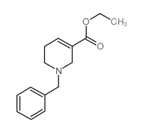 1-苄基-1,2,5,6-四氢吡啶-3-甲酸乙酯结构式