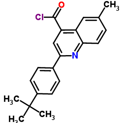 2-(4-tert-butylphenyl)-6-methylquinoline-4-carbonyl chloride structure