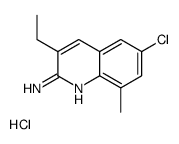 2-Amino-6-chloro-3-ethyl-8-methylquinoline hydrochloride结构式
