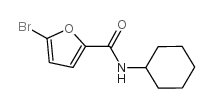 5-bromo-N-cyclohexylfuran-2-carboxamide结构式