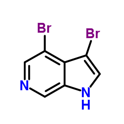 3,4-Dibromo-6-azaindole结构式