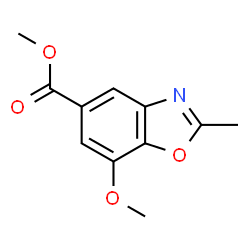 Methyl 7-Methoxy-2-methylbenzoxazole-5-carboxylate Structure