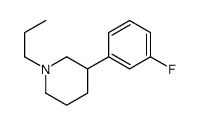 3-(3-fluorophenyl)-N-n-propylpiperidine structure