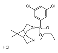 7-butyl-3-(3,5-dichlorophenyl)sulfonyl-9,9-dimethyl-3,7-diazabicyclo[3.3.1]nonane,hydrochloride结构式