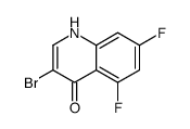 3-Bromo-5,7-difluoro-4-hydroxyquinoline结构式