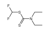difluoromethyl diethylcarbamodithioate Structure