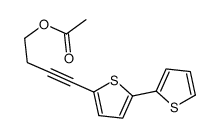 5-(4-Acetoxybut-1-ynyl)-2,2'-bithiophene结构式