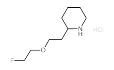 2-[2-(2-Fluoroethoxy)ethyl]piperidine hydrochloride结构式