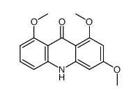 1,3,8-trimethoxy-10H-acridin-9-one结构式