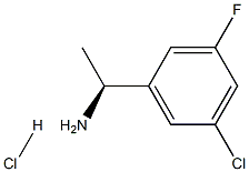 (S)-1-(3-Chloro-5-fluorophenyl)ethanamine Structure