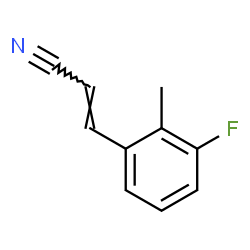 2-Propenenitrile,3-(3-fluoro-2-methylphenyl)-(9CI) Structure