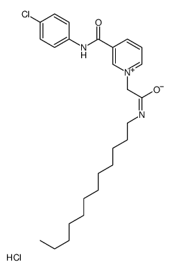 N-(4-chlorophenyl)-1-[2-(dodecylamino)-2-oxoethyl]pyridin-1-ium-3-carboxamide,chloride Structure