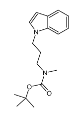 TERT-BUTYL 3-(1H-INDOL-1-YL)PROPYLMETHYLCARBAMATE结构式