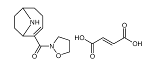 [(6R)-9-azabicyclo[4.2.1]non-4-en-5-yl]-(1,2-oxazolidin-2-yl)methanone,(E)-but-2-enedioic acid Structure