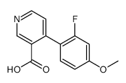 4-(2-fluoro-4-methoxyphenyl)pyridine-3-carboxylic acid结构式