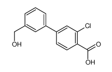 2-chloro-4-[3-(hydroxymethyl)phenyl]benzoic acid结构式