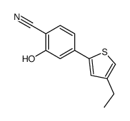 4-(4-ethylthiophen-2-yl)-2-hydroxybenzonitrile Structure