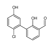 3-(2-chloro-5-hydroxyphenyl)-2-hydroxybenzaldehyde结构式