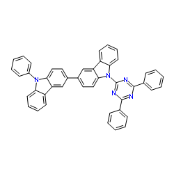 9-(4,6-Diphenyl-1,3,5-triazin-2-yl)-9'-phenyl-9H,9'H-3,3'-bicarbazole Structure