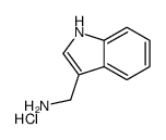 1H-indol-3-ylmethanamine,hydrochloride结构式