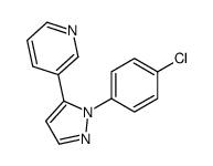 3-(1-(4-CHLOROPHENYL)-1H-PYRAZOL-5-YL)PYRIDINE结构式