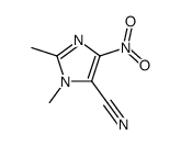1,2-dimethyl-4-nitro-5-cyanoimidazole结构式