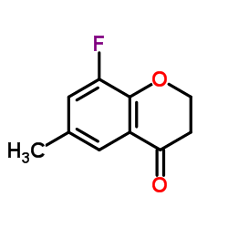 8-Fluoro-6-methyl-2,3-dihydro-4H-chromen-4-one结构式