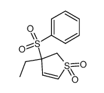 3-ethyl-3-(phenylsulfonyl)-2,3-dihydrothiophene 1,1-dioxide结构式