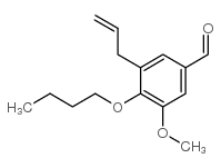 4-butoxy-3-methoxy-5-prop-2-enylbenzaldehyde Structure