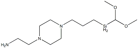 N-[3-(Dimethoxymethylsilyl)propyl]-1-piperazineethanamine Structure