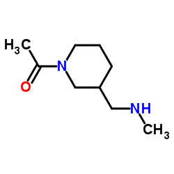 1-{3-[(Methylamino)methyl]-1-piperidinyl}ethanone结构式