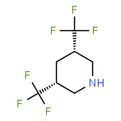 (CIS)-3,5-bis(trifluoromethyl)piperidine Structure