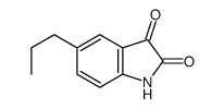 5-propylindoline-2,3-dione structure