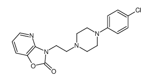 3-[2-[4-(4-chlorophenyl)piperazin-1-yl]ethyl]-[1,3]oxazolo[4,5-b]pyridin-2-one结构式