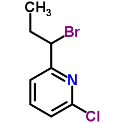 2-(1-Bromopropyl)-6-chloropyridine结构式