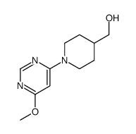 [1-(6-Methoxy-pyrimidin-4-yl)-piperidin-4-yl]-Methanol结构式