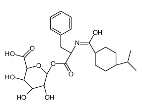 ent-Nateglinide Acyl-β-D-glucuronide Benzyl Ester Structure