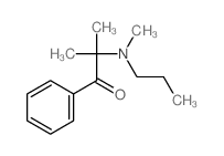 2-methyl-2-(methyl-propyl-amino)-1-phenyl-propan-1-one structure