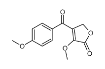 4-methoxy-3-(4-methoxybenzoyl)-2H-furan-5-one结构式
