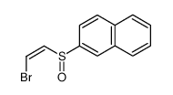 (Z)-2-((2-bromoethenyl)sulfinyl)naphthalene结构式
