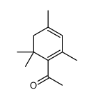 1-(2,4,6,6-tetramethylcyclohexa-1,3-dien-1-yl)ethanone结构式